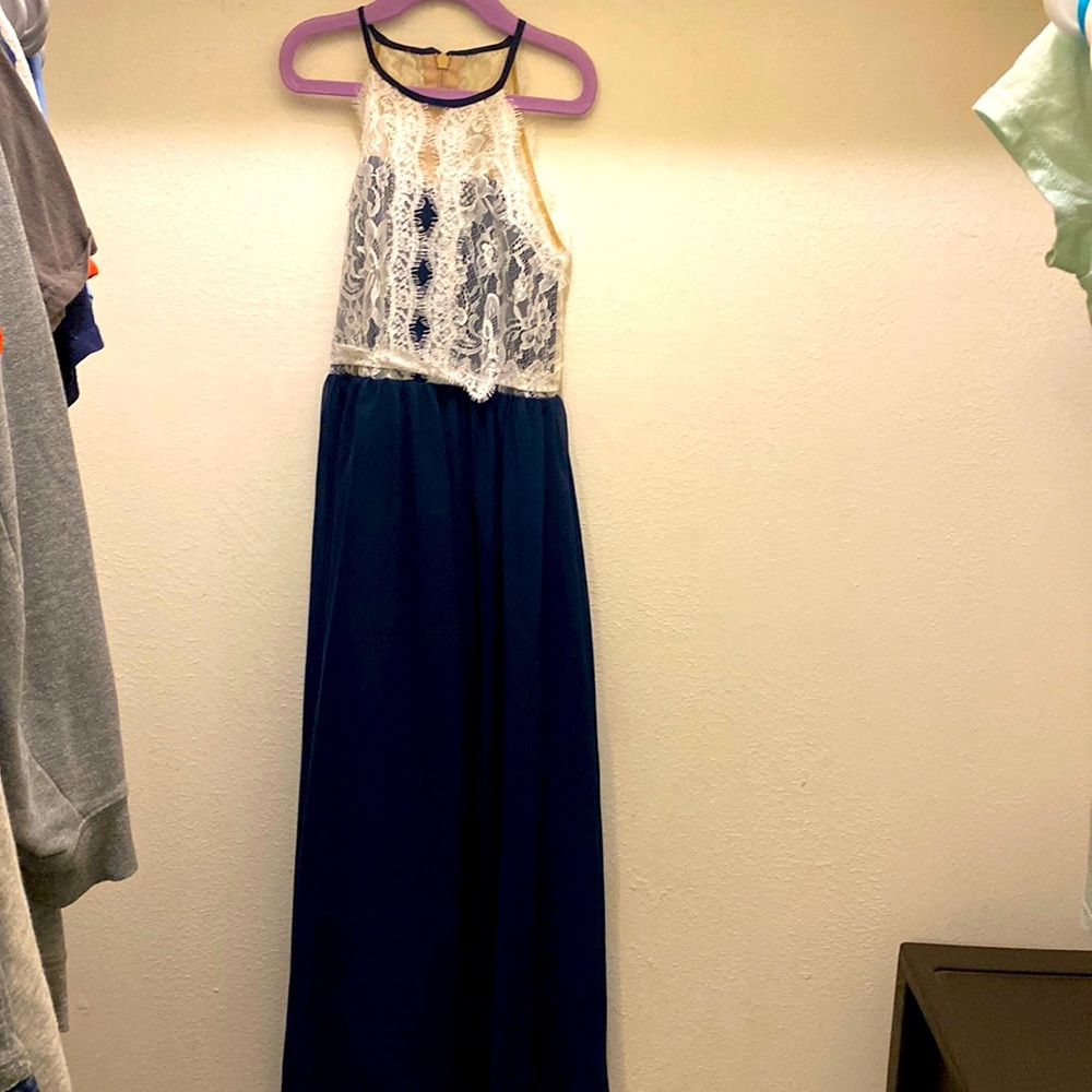 Azazie navy blue bridesmaid dress
